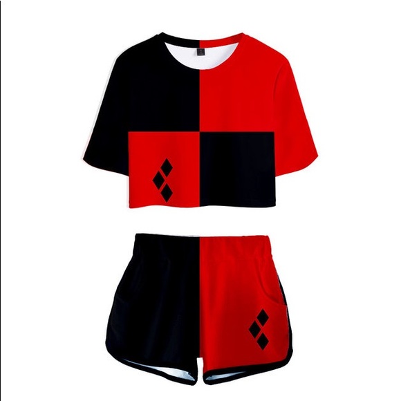 Hot Topic Tops - Harley Quinn Cosplay.